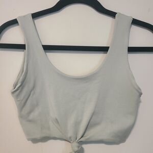 NEW! Super Soft Sage Green Cropped Tank Top / Bra  - Size XS-M
